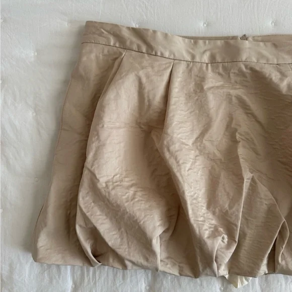 Zara Tan Bubble Skirt - Picture 2 of 4